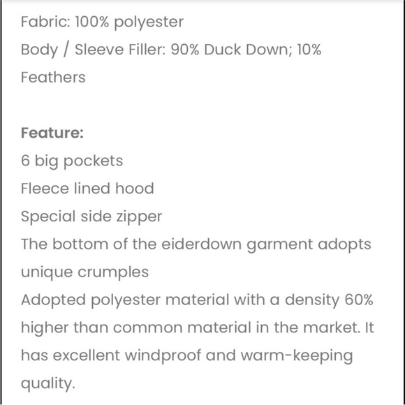 Orolay Down Filled Jacket Size 3XL - Picture 15 of 15